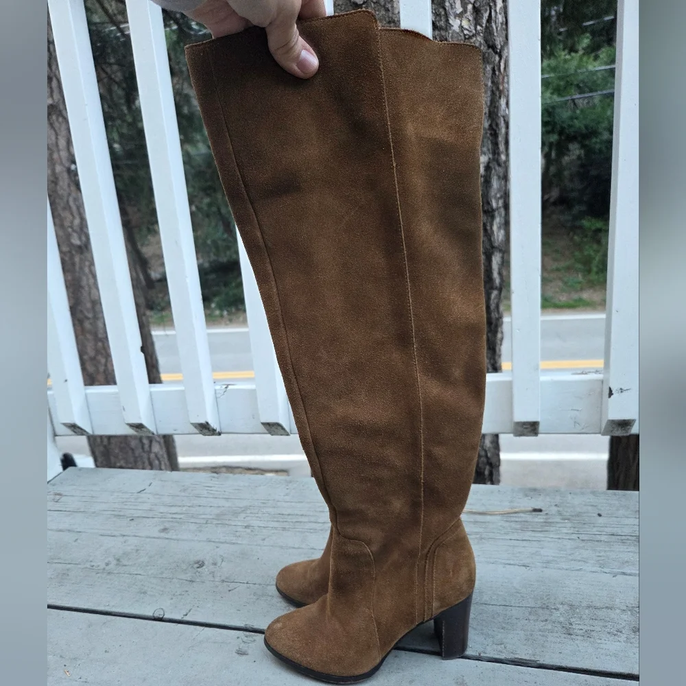 Saks Fifth Avenue‎ Tan Over the Knee Boots